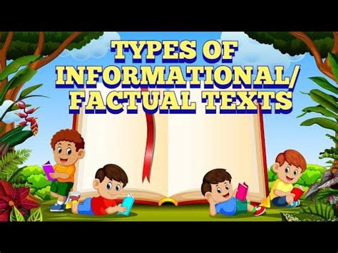 Types Of Informational Factual Texts My Study Angel English