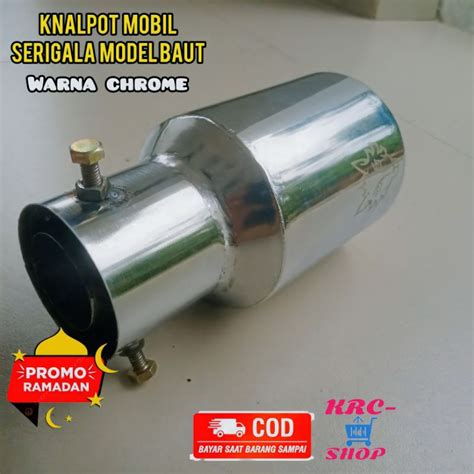 Jual Knalpot Serigala Model Baut Warna Chrome Shopee Indonesia