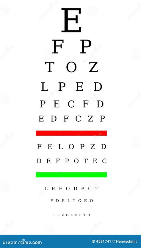 Optometrist Chart Stock Illustration Illustration Of Examination 4591741