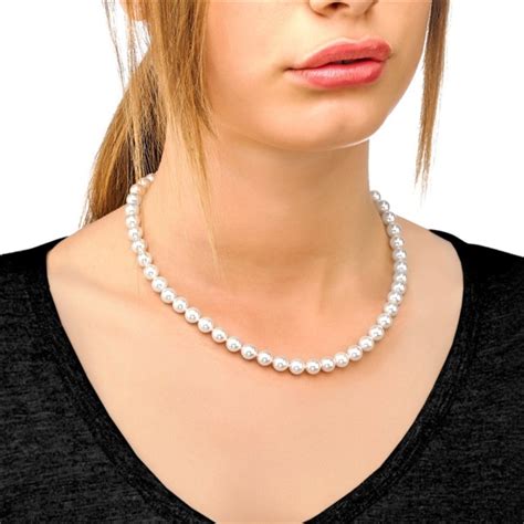 Comprar Barato Collar Perlas Majoricas Blancas Mm Largo Cm Sin