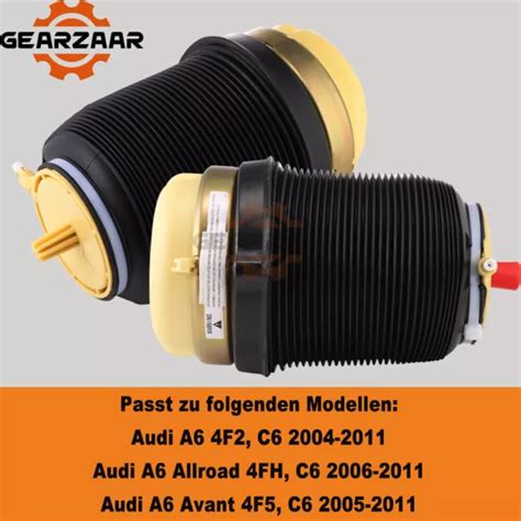 X Hinten Luftfederung Luftfeder F R Audi A F A F C Tdi Quattro