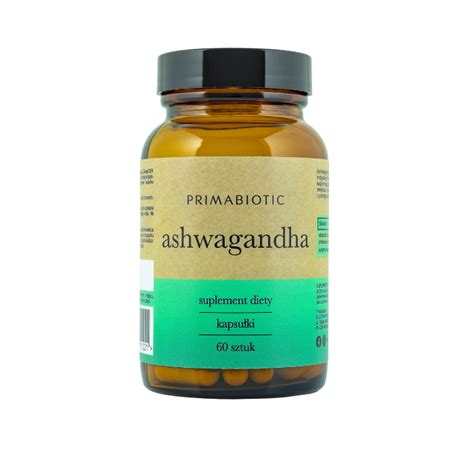 Ashwagandha 60 Kapsułek Primabiotic Naturalne Suplementy