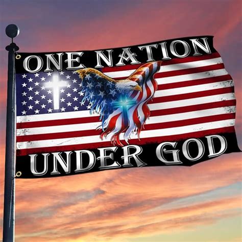 Buy One Nation Under God Flag X With Jesus Grommet America God Flag