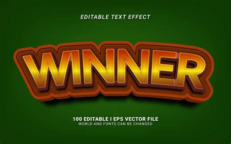 Winner Text Effect Graphic by SugarV_Creative · Creative Fabrica