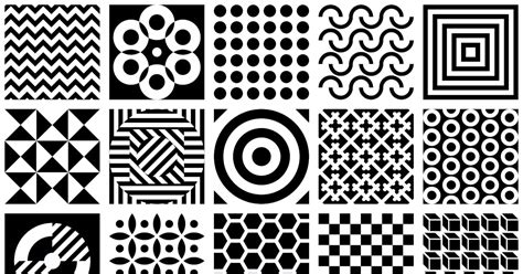 Black And White Geometric Patterns Vector Artwork Graphics Envato Elements