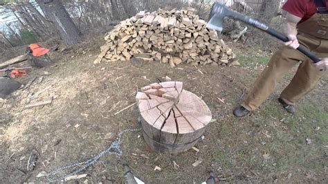 Wood Cutting Splitting And Stacking YouTube