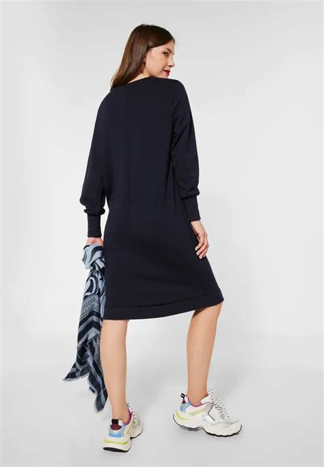 Street One Robe Molletonn E Pour Femmes En Bleu Street One