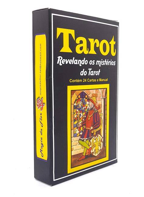 Tarot Revelando os Mistérios do Tarot 24 Cartas Manual Flash Mystic