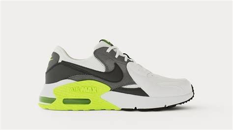 3D model Nike Air Max Excee Black White Grey Green Sneaker Shoe VR / AR / low-poly | CGTrader