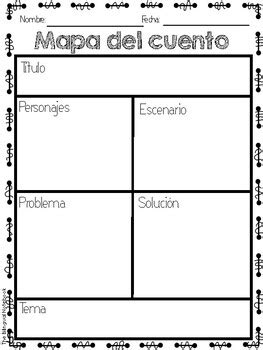 Spanish Story Map Mapa Del Cuento By The Bilingual Notebook TPT