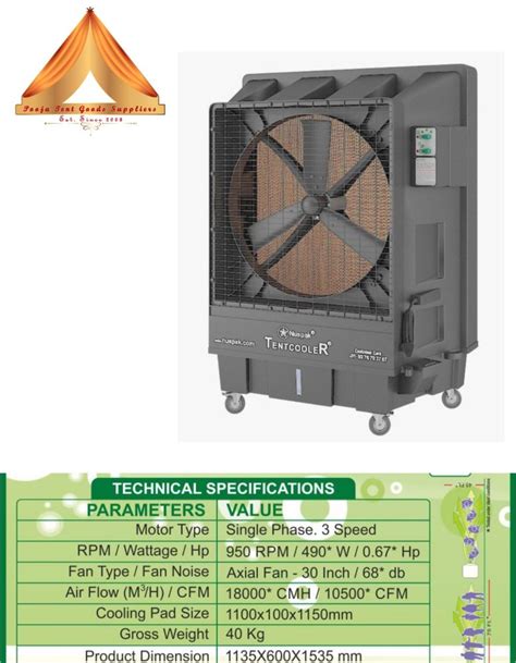 Industrial Tent Air Cooler Material Plastic At Piece In Agra