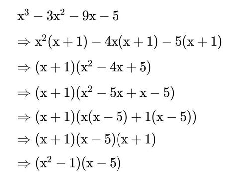 Factorise X3 3x2 9x 5 Using Factor Theorem Images And Photos Finder