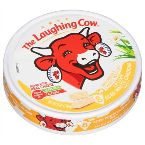 The Laughing Cow Creamy White Cheddar Spreadable Cheese Wedges Ct