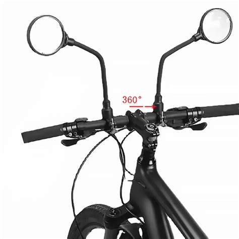 Long Bicycle Rearview Handlebar Mirrors 360 For Mountain Road Bike