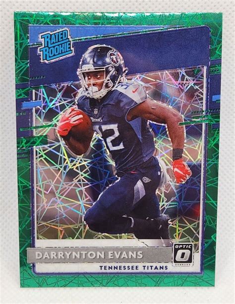 DARRYNTON EVANS ROOKIE GREEN VELOCITY PRIZM 2020 Optic Titans Chicago