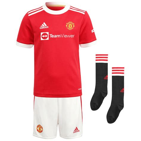 Manchester United Kit Infantil 2022 Uniforme Titular