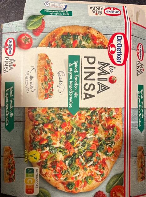 La Mia Pinsa Spinat Tomaten Mix Vegane K Sealternative Dr Oetker