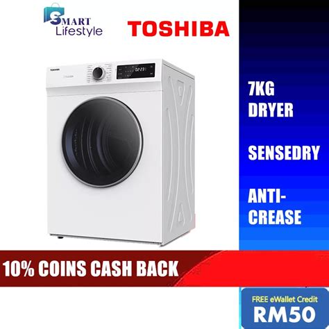 Toshiba Sense Dry Tumble Dryer Td H Sem Shopee Malaysia