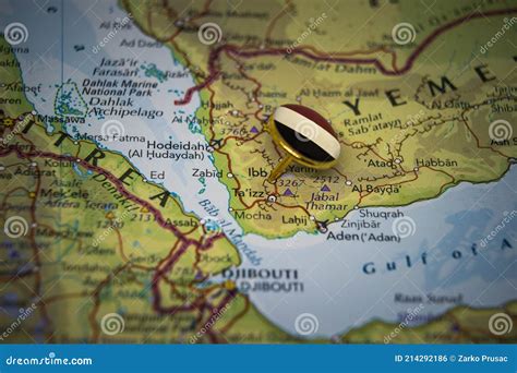 Ibb Pinned on a Map with Flag of Yemen Stock Photo - Image of sign ...