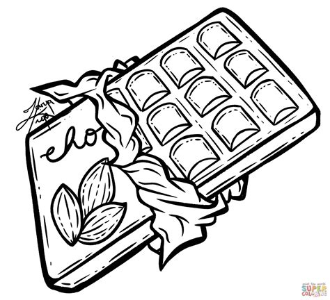 Choco Bar Coloring Page Free Printable Coloring Page Coloring Home