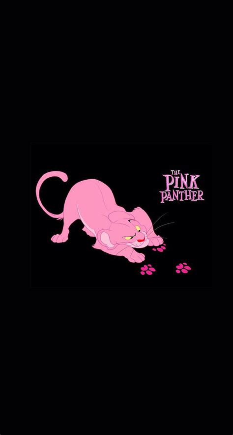 The Pink Panther Cartoon Classic Panther Paws Pink Retro Vintage