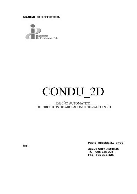 PDF Manual Condu 2d PDFSLIDE NET