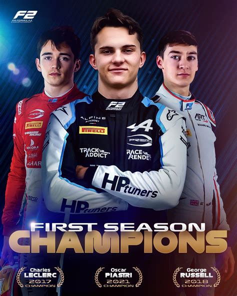 Formula 2 on Twitter: "DEBUT SEASON CHAMPIONS 🏆 Welcome to the club, @OscarPiastri 👏 #F2 https ...