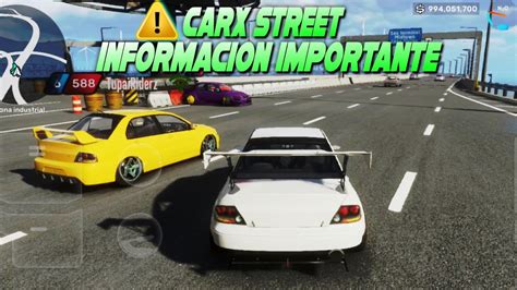 Rapido Nueva Informacion De Carx Street Youtube