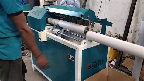 Automatic Paper Core Cutting Machine Youtube