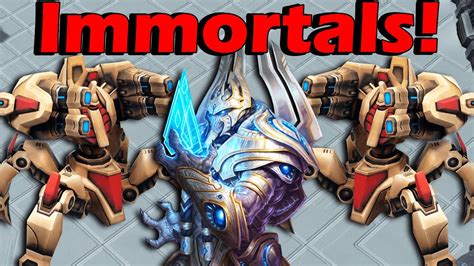 Artanis S Crazy Mass Immortal Strategy In Kerrigan Survival SC2 YouTube