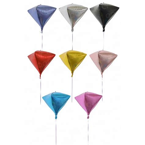 Großhandel 24 Zoll 4d Würfel Diamant Geformte Folie Helium Ballon Für