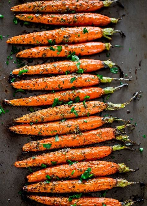 Garlic And Herb Roasted Carrots Jo Cooks