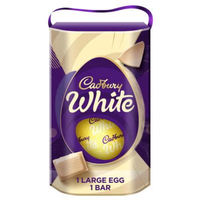 Cadbury White Chocolate Giant Gift Boxed Easter Egg 255g : My ...