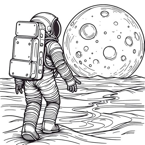 Astronauta Desenho Para Colorir