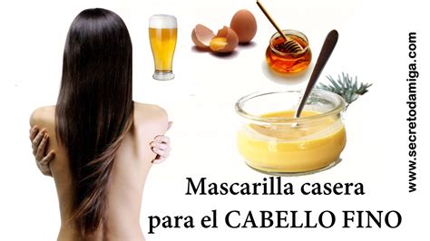 Mascarilla Casera Para El Cabello Fino Secretodamiga