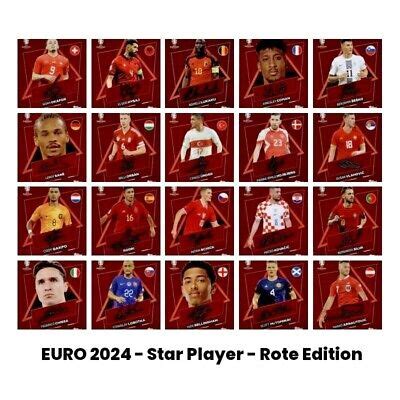 Topps Uefa Euro Em Sticker Rot Swiss Schweiz Star Player Sp