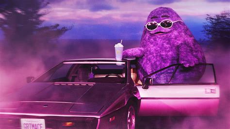 Mcdonalds Launches A New Grimace Themed Shake And Spicy Hamburger