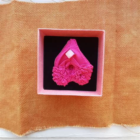 Cloth Vagina Brooch Vagina Pin Textile Jewellery Vulva Etsy