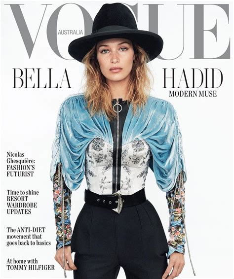 Bella Hadid - Vogue Magazine Australia November 2019 Cover • CelebMafia