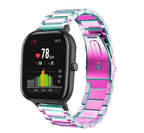 Xiaomi Amazfit GTS Gliederarmband Regenbogen Smartwatcharmbaender De