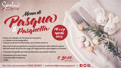 Pasqua E Pasquetta Al Ristorante Swimland Campus Aquae