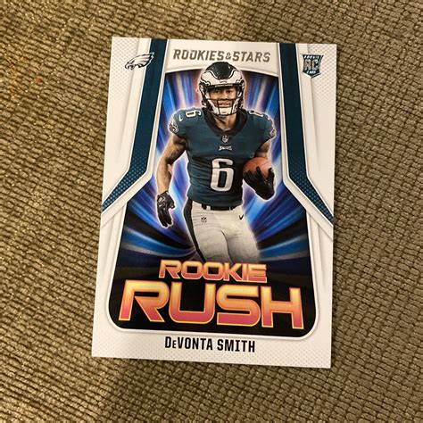 Devonta Smith Panini Rookies Stars Rookie Rush Insert Rc Rr