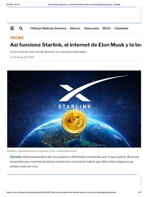 Así Funciona Starlink El Internet De Elon Musk Y La Tecnología