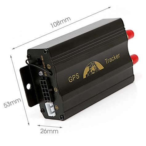 Vehicle Car Gps Tracker 103b With Remote Control Gsm Alarm Sd Card Slot