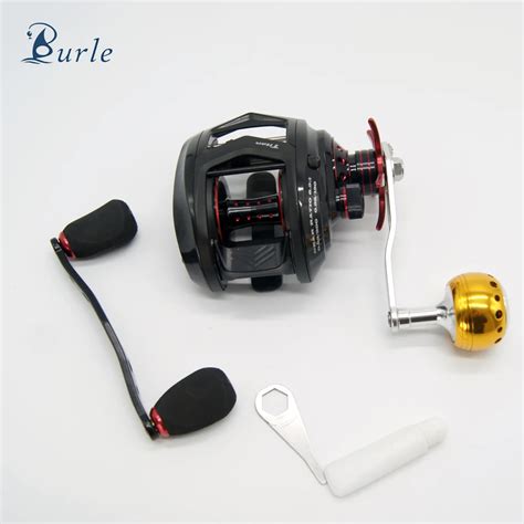 Burle Fishing BM200 6 3 1 12 1BB Bait Casting Reel Full Metal Right