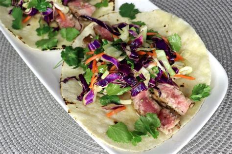 Ahi Tuna Tacos With Cilantro Lime Slaw Moore Mealz