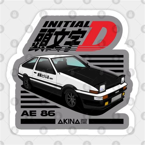 Ae86 Initial D Ae86 Initial D Sticker Teepublic