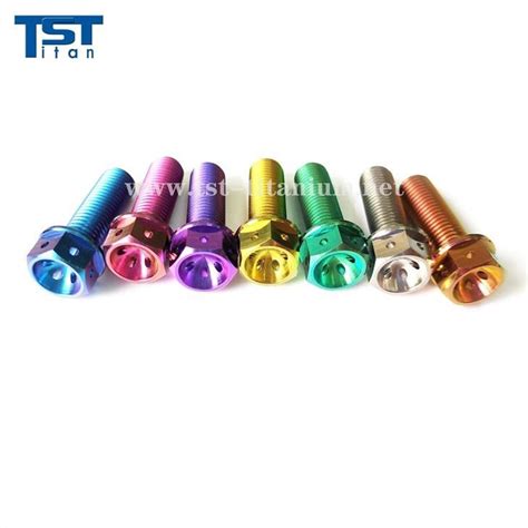 China Customized TITST GR5 Titanium Bolts And Nuts For Racing