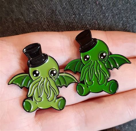 Steampunk Cthulhu Call Of Cthulhu Enamel Pin Classic Horror Etsy