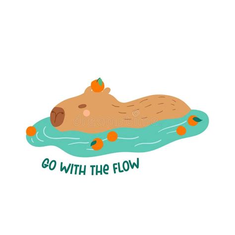 Capybara Swimming Stock Illustrations 669 Capybara Swimming Stock